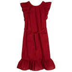 Mari Apron mekko, tummanpunainen - punainen Mari Apron mekko, tummanpunainen - punainen