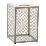 Side & end tables, The Cube side table, egg shell, White
