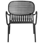 Outdoor lounge chairs, Week-end lounge chair, black, Black