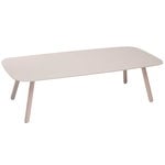 Tavoli da salotto, Tavolino Bondo Wood 120 cm, frassino tinto bianco, Naturale