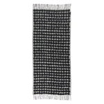 Räsymatto blanket, off white - black Räsymatto blanket, off white - black