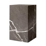 Plinth table, high, brown Kendzo marble