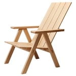 Outdoor lounge chairs, Arkipelago lounge chair, oak, Natural