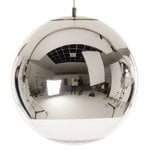 Lampade a sospensione, Lampada a sospensione Mirror Ball LED, 50 cm, argento, Argento
