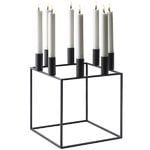 Candleholders, Kubus 8 candleholder, black, Black
