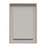 Bacheche e lavagne, Lavagna in vetro A01, 70 x 100 cm, soft, Grigio