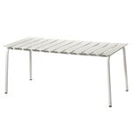 Patio tables, Aligned dining table, 170 x 85 cm, off-white, White