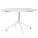 Ruokapöydät, About a Table AAT20, 128 cm, valkoinen laminaatti, Valkoinen