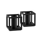 Candleholders, Kubus Micro candleholder, 2 pcs, black, Black