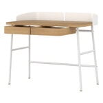 Desks, Victor desk, oak - white, Natural