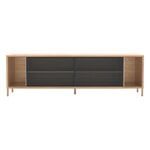 Sideboards & dressers, Gabin sideboard 162 cm, oak - dark grey, Grey