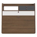 Hartô Gaston wall desk, 80 cm, stained oak - light grey - slate grey
