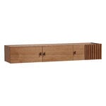 Sideboards & dressers, Array sideboard 150 cm, wall-mounted, walnut, Brown