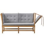 Sofas, Spoke-Back sofa, oak - Fiord 391, Gray