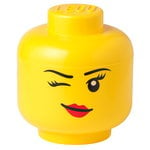 Aufbewahrungsbehälter, Behälter Lego Storage Head, L, Winky, Gelb