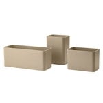 Systèmes d’étagères, Pots String, lot de 3, beige, Beige