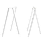 Dining tables, Loop Stand frame, 2 pcs, white, White