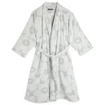 Unikko bathrobe, white - light grey Unikko bathrobe, white - light grey