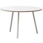 Dining tables, Loop Stand round table 120 cm, white, White
