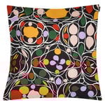Talvipalatsi cushion cover, black-yellow-green-purple Talvipalatsi cushion cover, black-yellow-green-purple
