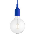 Pendant lamps, E27 LED pendant, blue, Blue