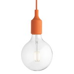 Pendant lamps, E27 LED pendant, orange, Orange