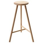 Perch bar stool 75 cm, oak