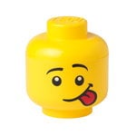 Säilyttimet, Lego Storage Head säilytysrasia, S, Silly, Keltainen
