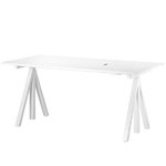 String Works height adjustable table 160 cm, white String Works height adjustable table 160 cm, white