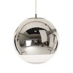 Lampade a sospensione, Lampada a sospensione Mirror Ball LED, 25 cm, argento, Argento