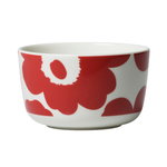 Oiva - Unikko bowl 2,5 dl, white - red Oiva - Unikko bowl 2,5 dl, white - red