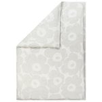 Unikko Satin duvet cover 150 x 210 cm, white-light grey Unikko Satin duvet cover 150 x 210 cm, white-light grey