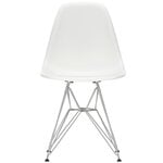 Dining chairs, Eames DSR chair, white - chrome, White