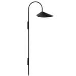 Ferm Living Arum seinävalaisin, korkea, musta