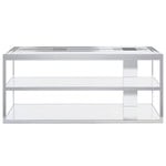 , Open Kitchen frame 150, brushed stainless steel, Silver