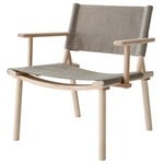 Armchairs & lounge chairs, December Lounge chair, ash - linen canvas, Natural