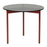 Tavoli da salotto, Tavolino From Above, 52 cm, marrone - rosso, Marrone