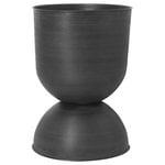 Pots de fleurs et jardinières, Pot Hourglass, modèle L, noir, Noir