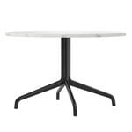 Coffee tables, Harbour Column lounge table, 80 cm, black base - Estremoz marble, White