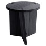 Marfa stool/table, black stained ash