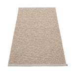 Plastic rugs, Effi rug 85 x 160 cm, warm grey - brown - vanilla, Brown
