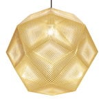 Etch pendant, large, brass Etch pendant, large, brass