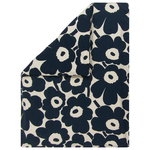Unikko duvet cover, 150 x 210 cm, cotton - dark blue Unikko duvet cover, 150 x 210 cm, cotton - dark blue