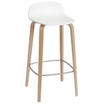Visu bar stool, 75 cm, oak - white