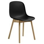 Dining chairs, Neu 13 chair, soft black - oak, Black