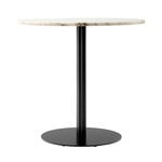 Audo Copenhagen Tavolo da pranzo Harbour Column, 80 cm, nero - marmo Estremoz