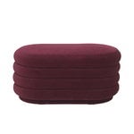 Pouf Oval, medium, bordeaux Pouf Oval, medium, bordeaux