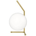 Lighting, IC T1 table lamp, low, brass, Gold