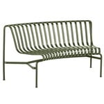Outdoor benches, Palissade Park dining bench add-on, in, olive, Green
