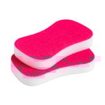 Neon sponge, 2 pcs, pink Neon sponge, 2 pcs, pink